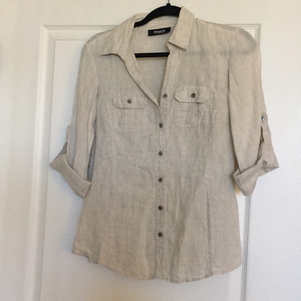 Nice linen button down